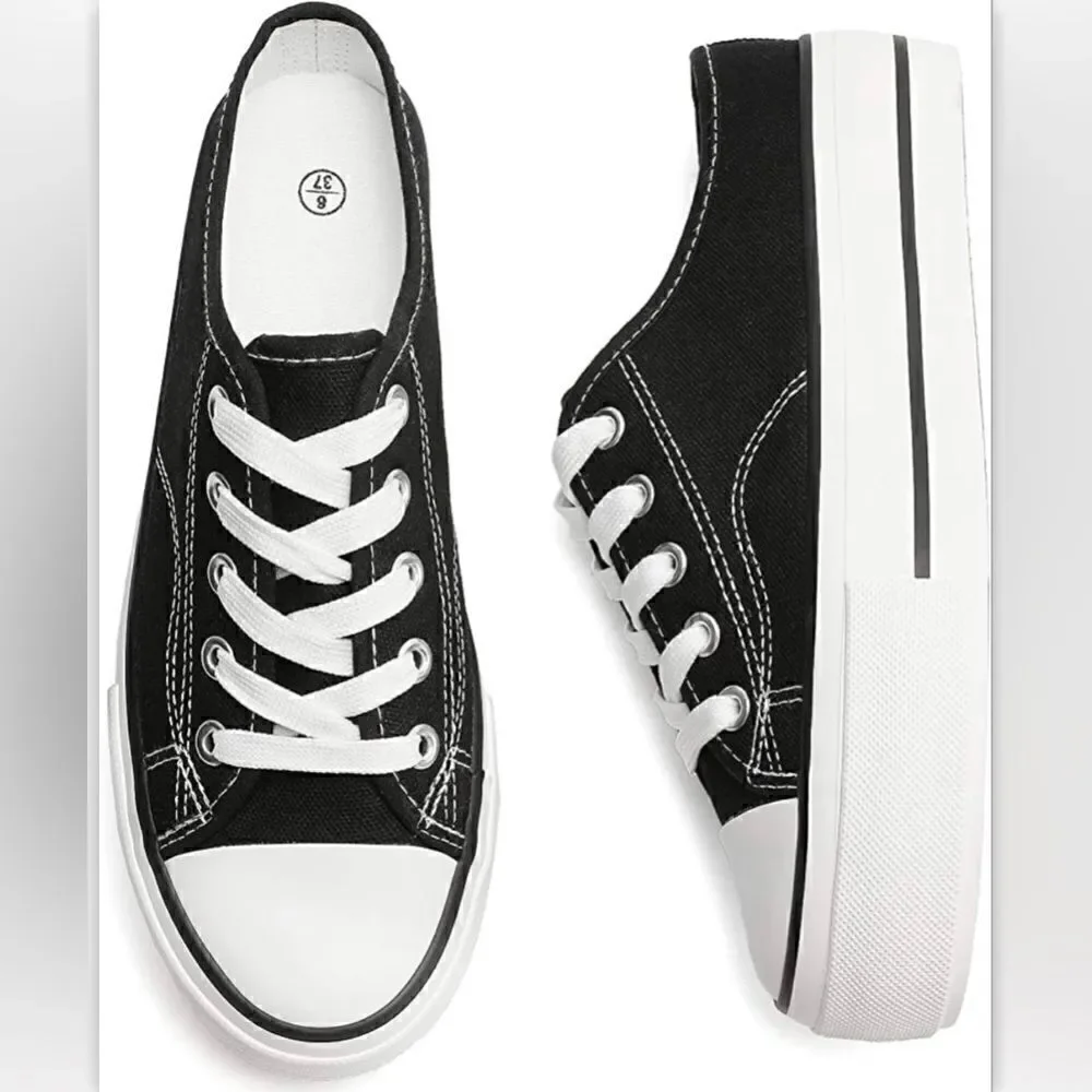 Platform Shoes Slip On Low Top Sneakers